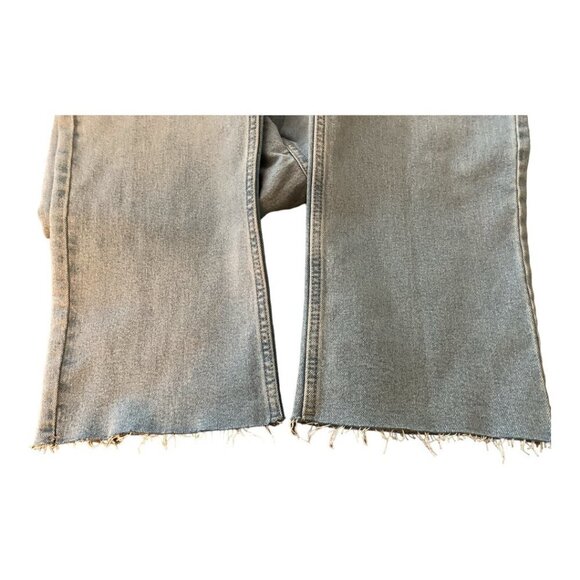 Calvin Klein jeans, size 16, Vintage Straight style, light blue wash. Raw hem. - Picture 2 of 6